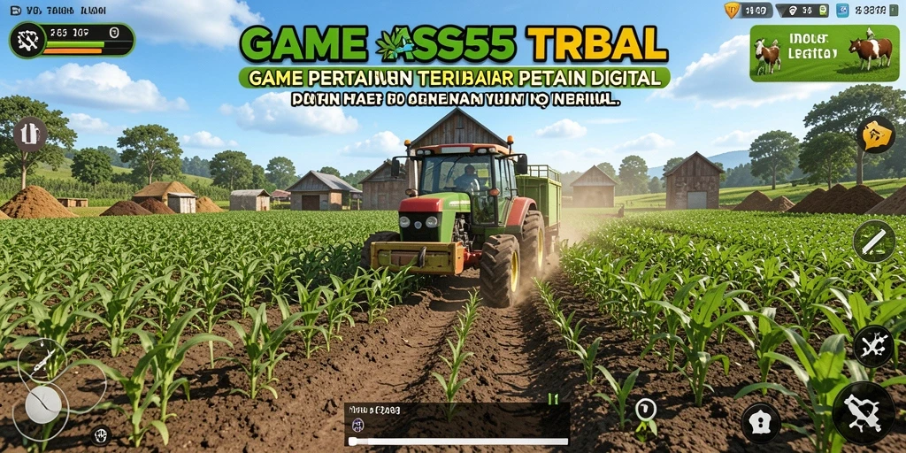 Tampilan screenshot yang menampilkan aktivitas bertani di ASG55.