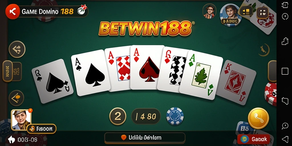 Screenshot permainan BETWIN188 menampilkan keseruan Domino yang mengasyikkan.