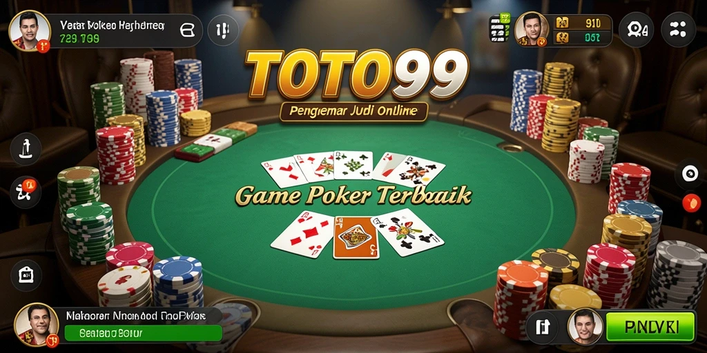 Gameplay Poker seru di TOTO99 dengan grafis menawan.