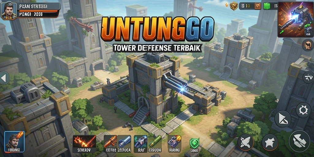 Tangkapan layar menunjukkan aksi mendebarkan dalam gameplay Tower Defense.