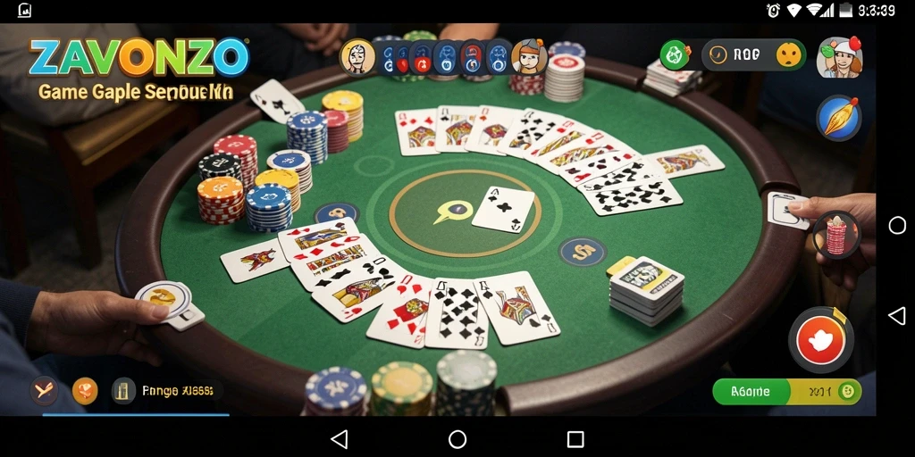 Tampilan antarmuka gameplay Gaple yang menarik dan interaktif.